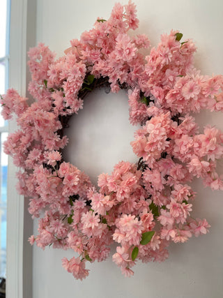 Artificial Cherry Blossom Wreath