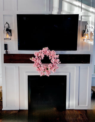 Pink Cherry Blossom Spring Wreath