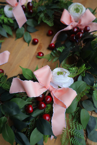 118" Summer Wreath with Faux Berries & Greenery