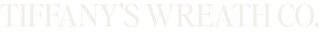 Tiffany's Wreath Co White Logo